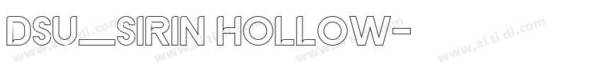 DSU_SiRin Hollow字体转换